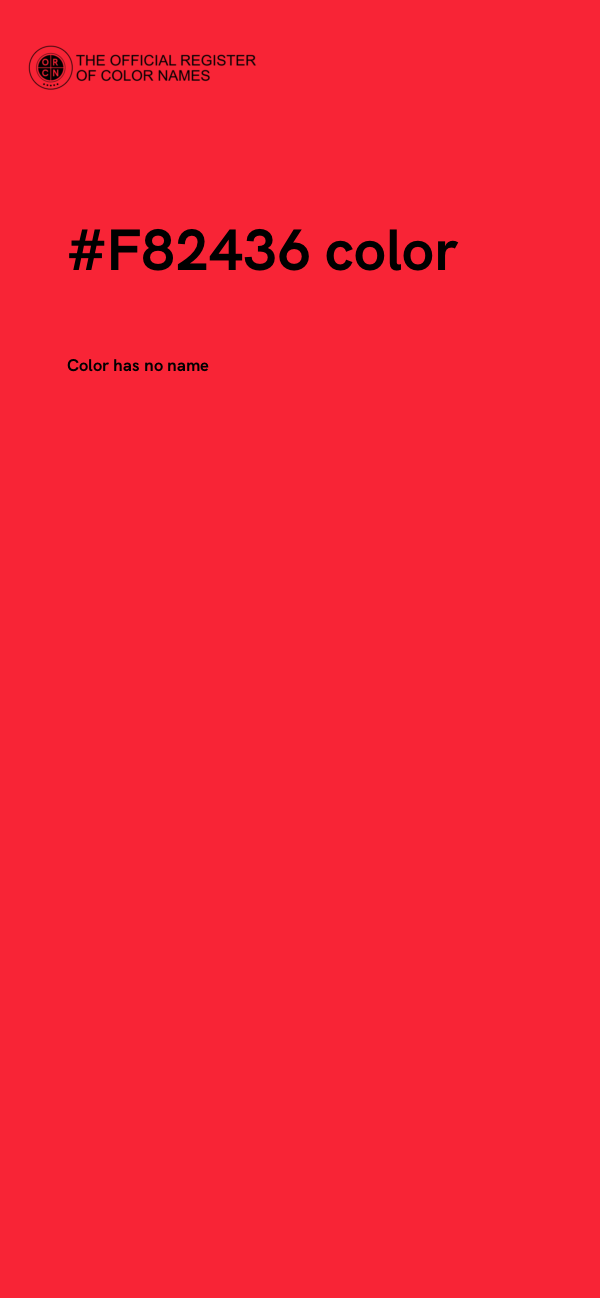 #F82436 color image