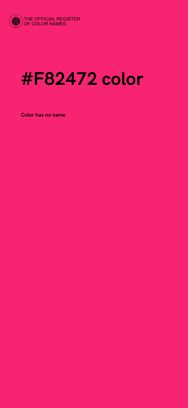 #F82472 color image