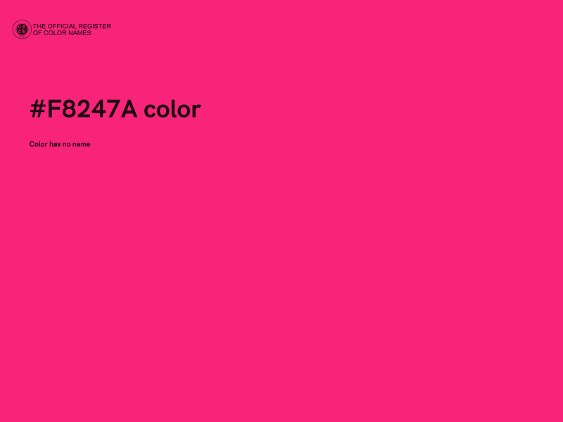 #F8247A color image