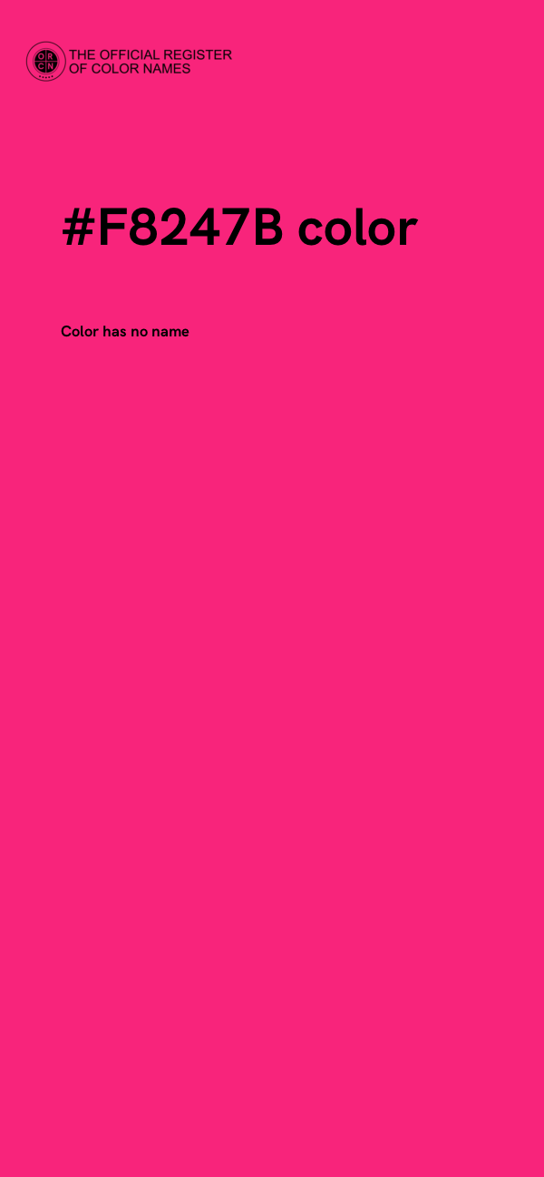 #F8247B color image