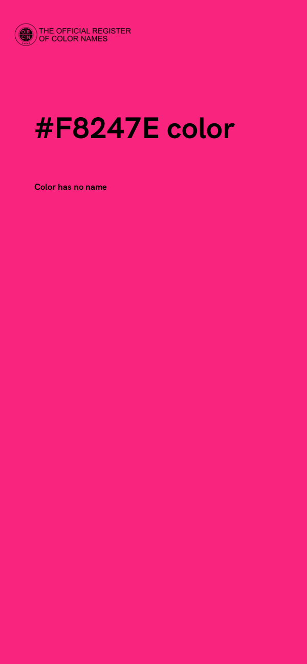 #F8247E color image