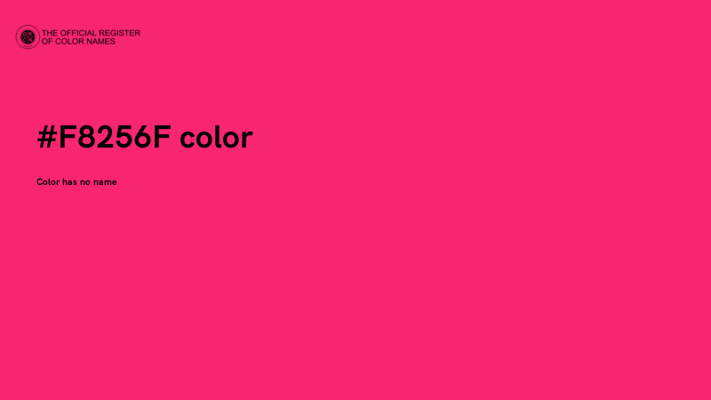 #F8256F color image