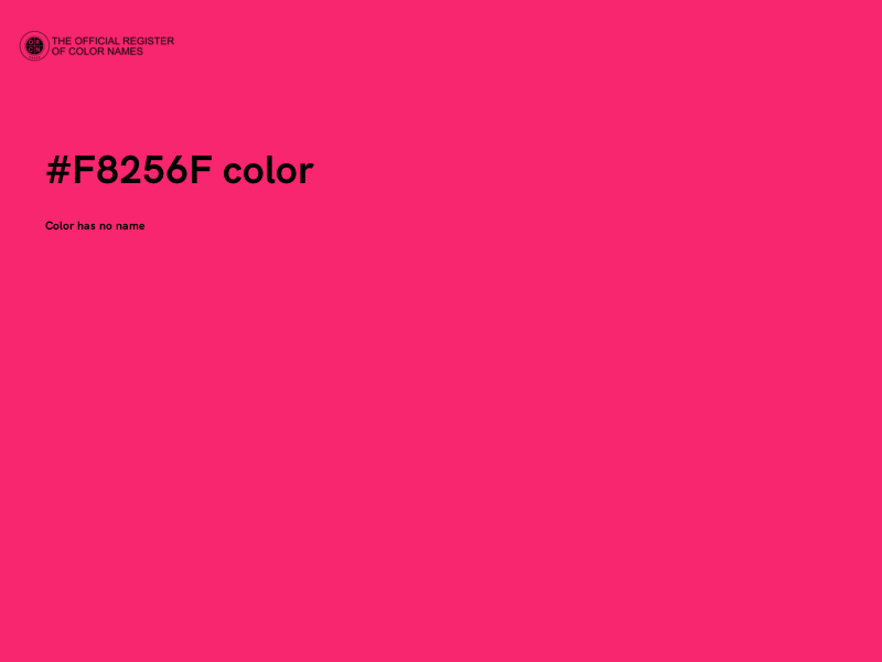 #F8256F color image