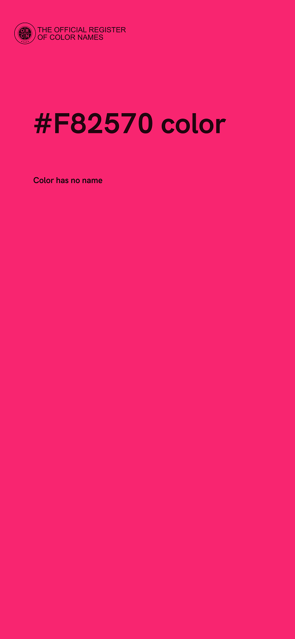 #F82570 color image
