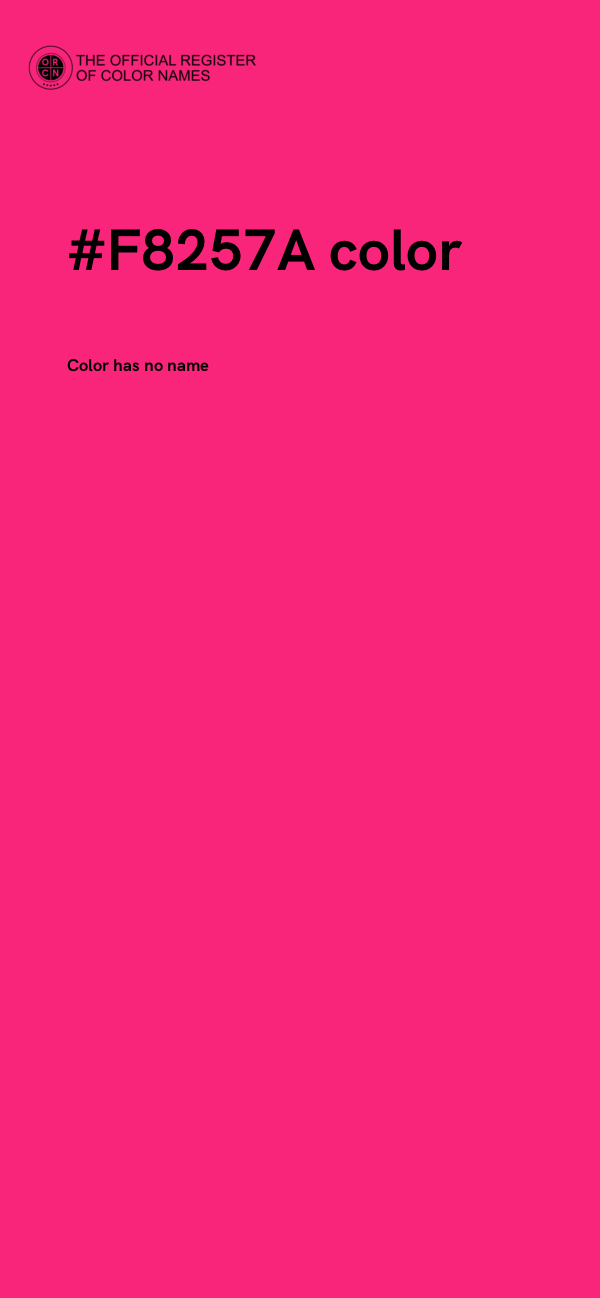 #F8257A color image