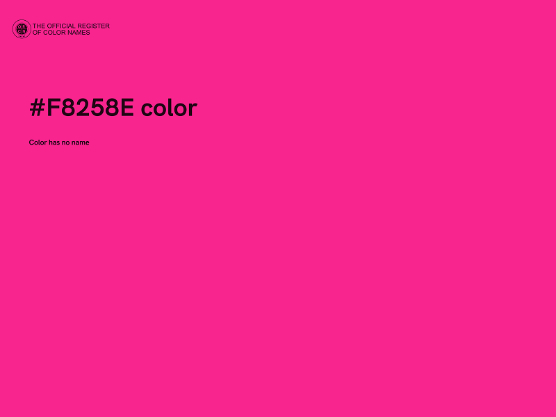 #F8258E color image