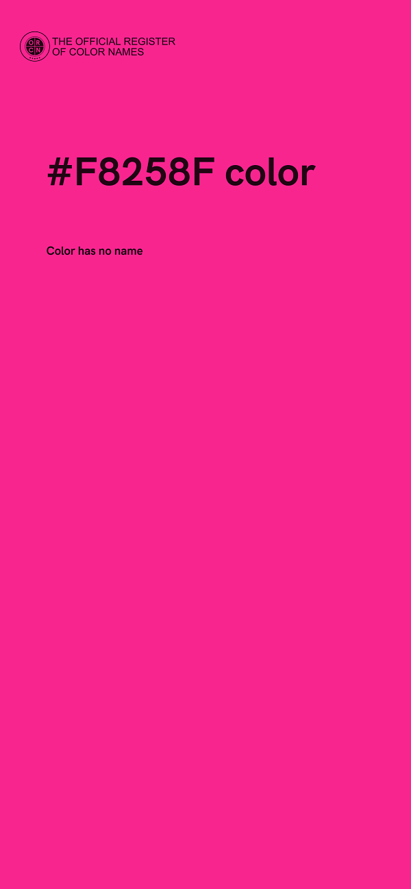 #F8258F color image