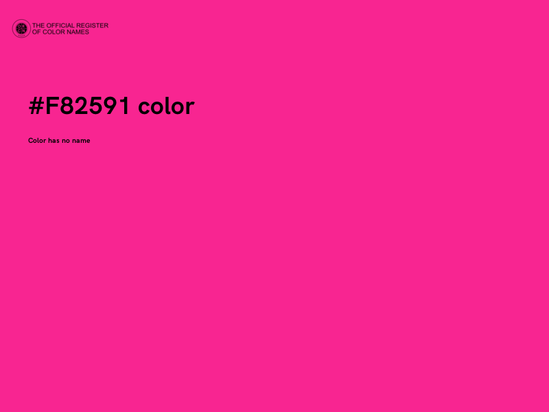 #F82591 color image
