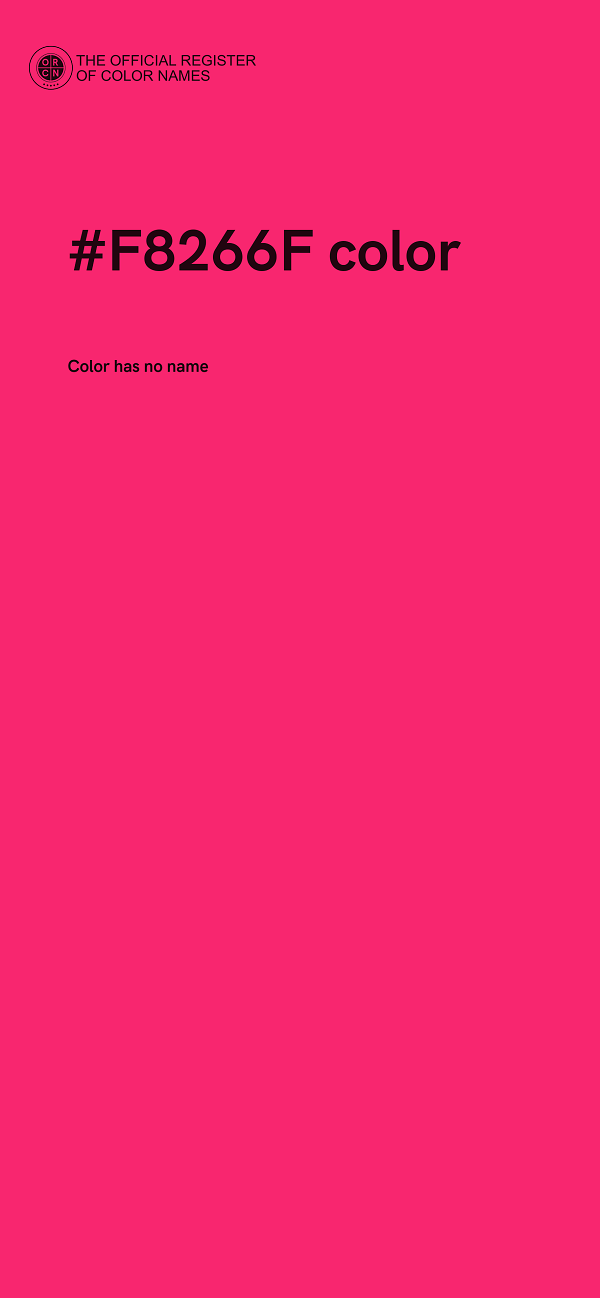 #F8266F color image