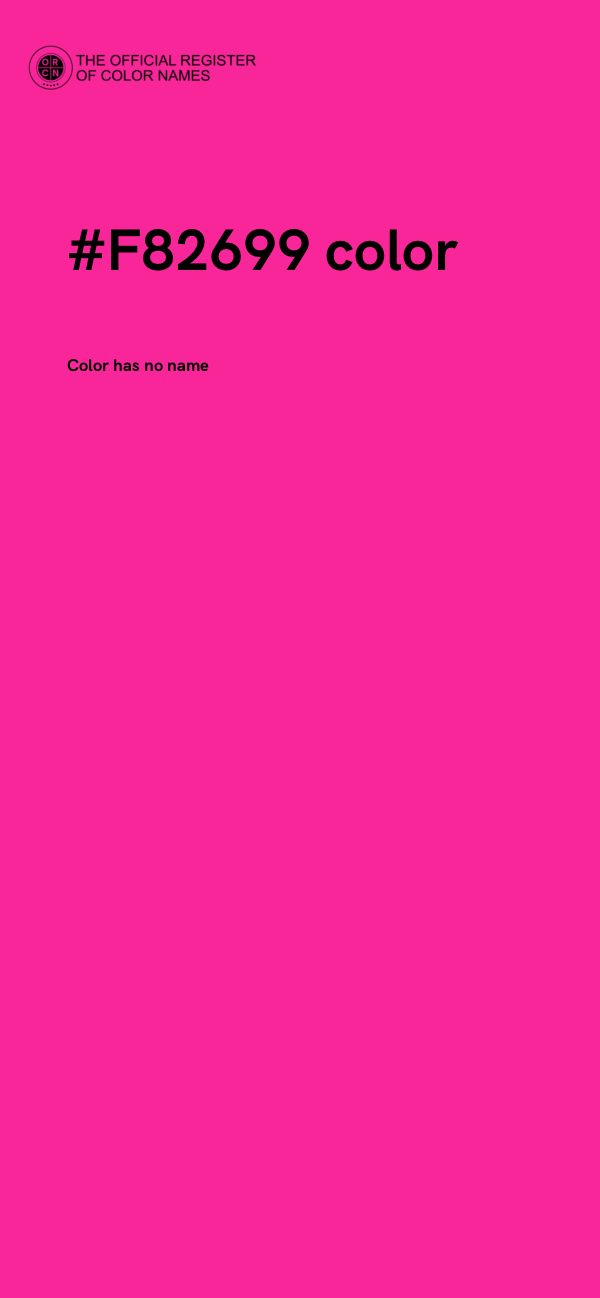 #F82699 color image