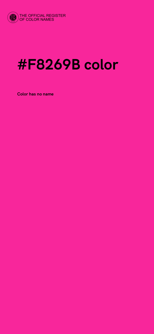 #F8269B color image