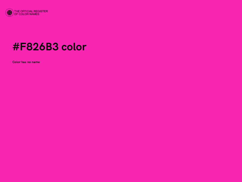 #F826B3 color image