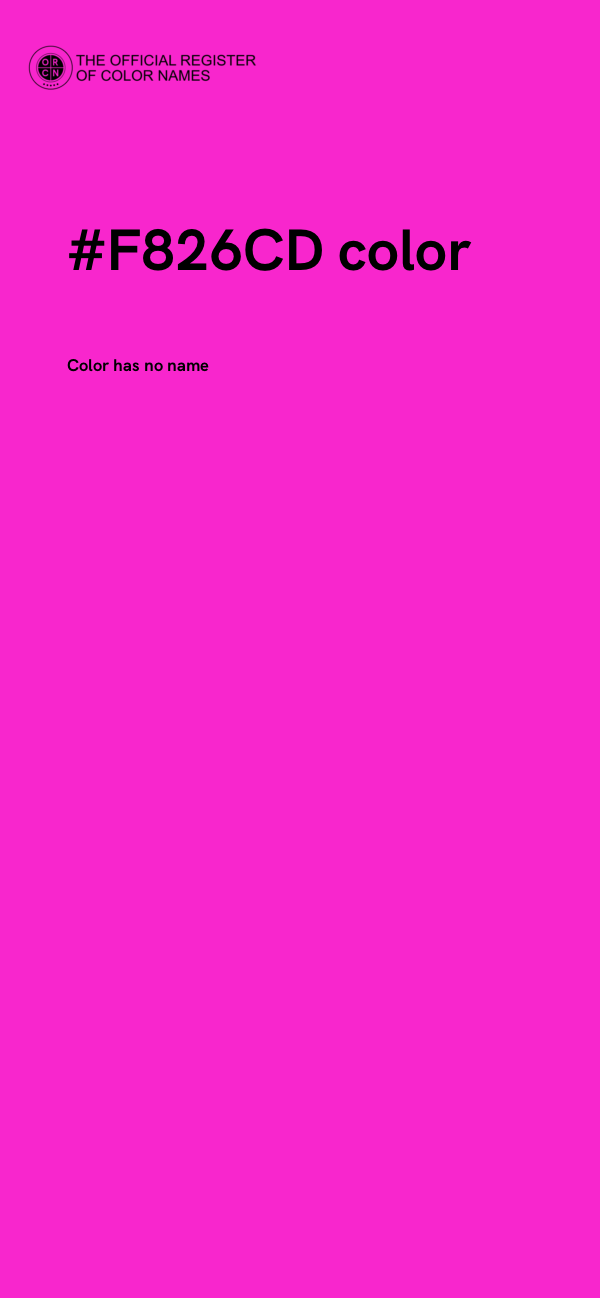 #F826CD color image