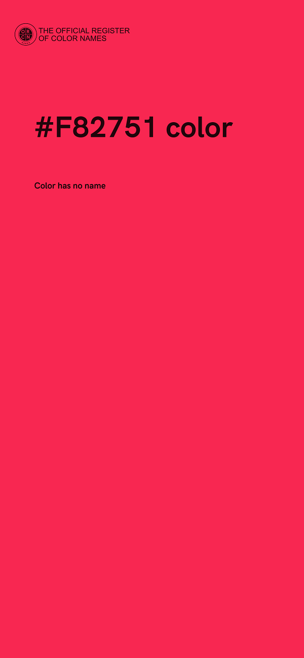 #F82751 color image