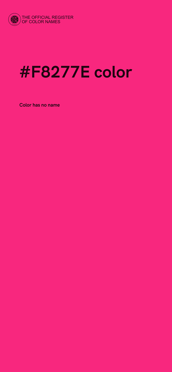 #F8277E color image