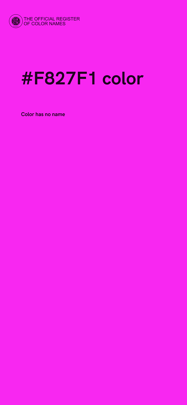 #F827F1 color image