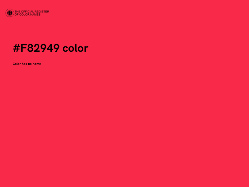 #F82949 color image