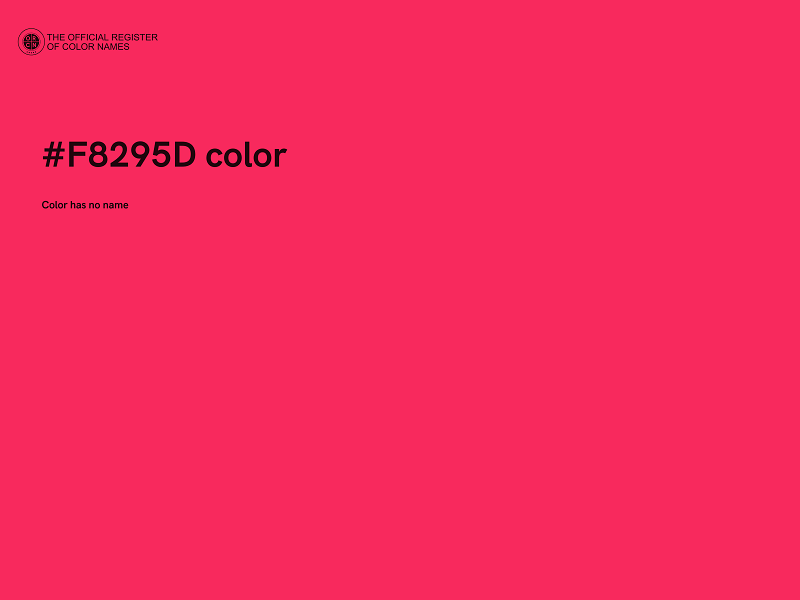 #F8295D color image