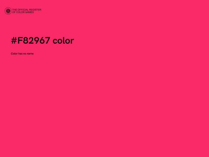 #F82967 color image