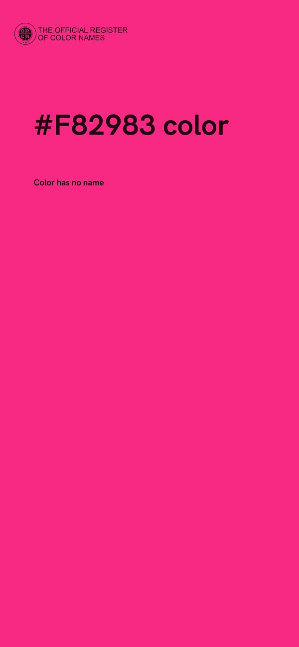 #F82983 color image