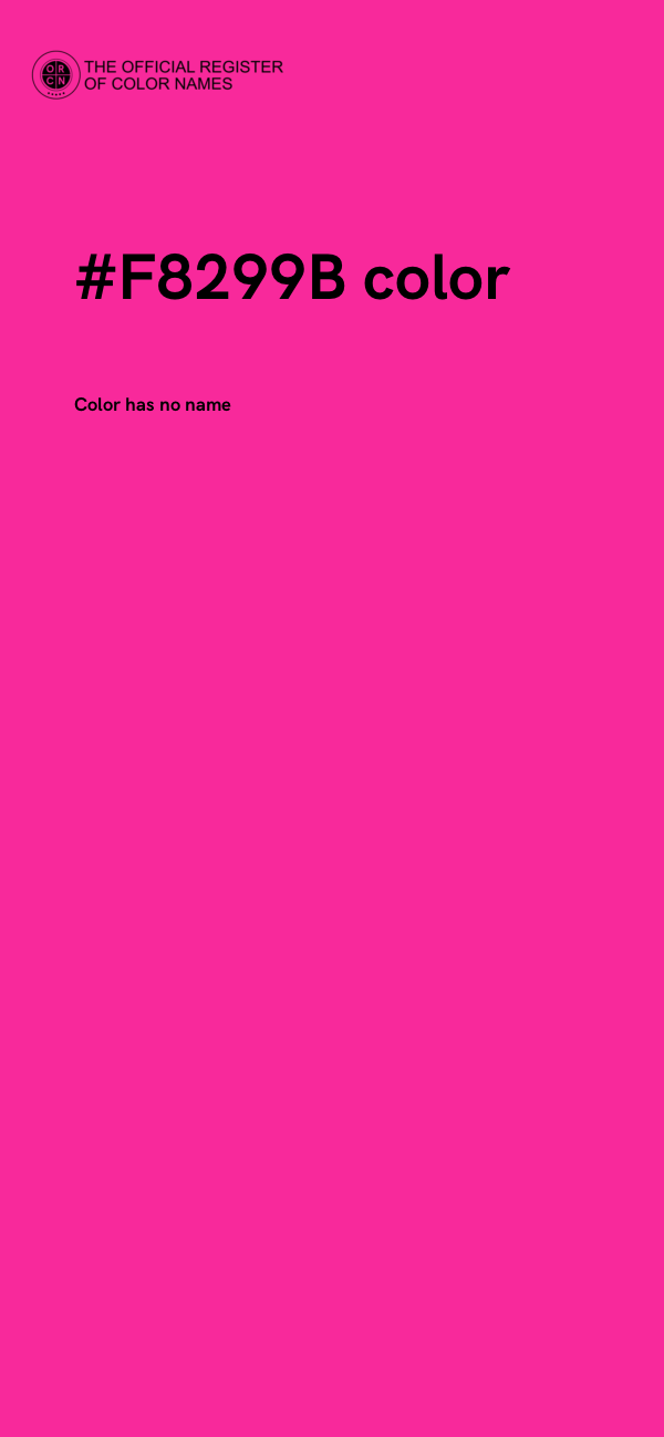 #F8299B color image