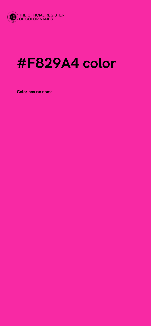 #F829A4 color image