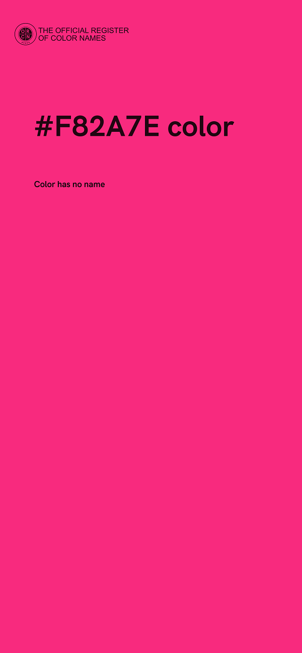 #F82A7E color image