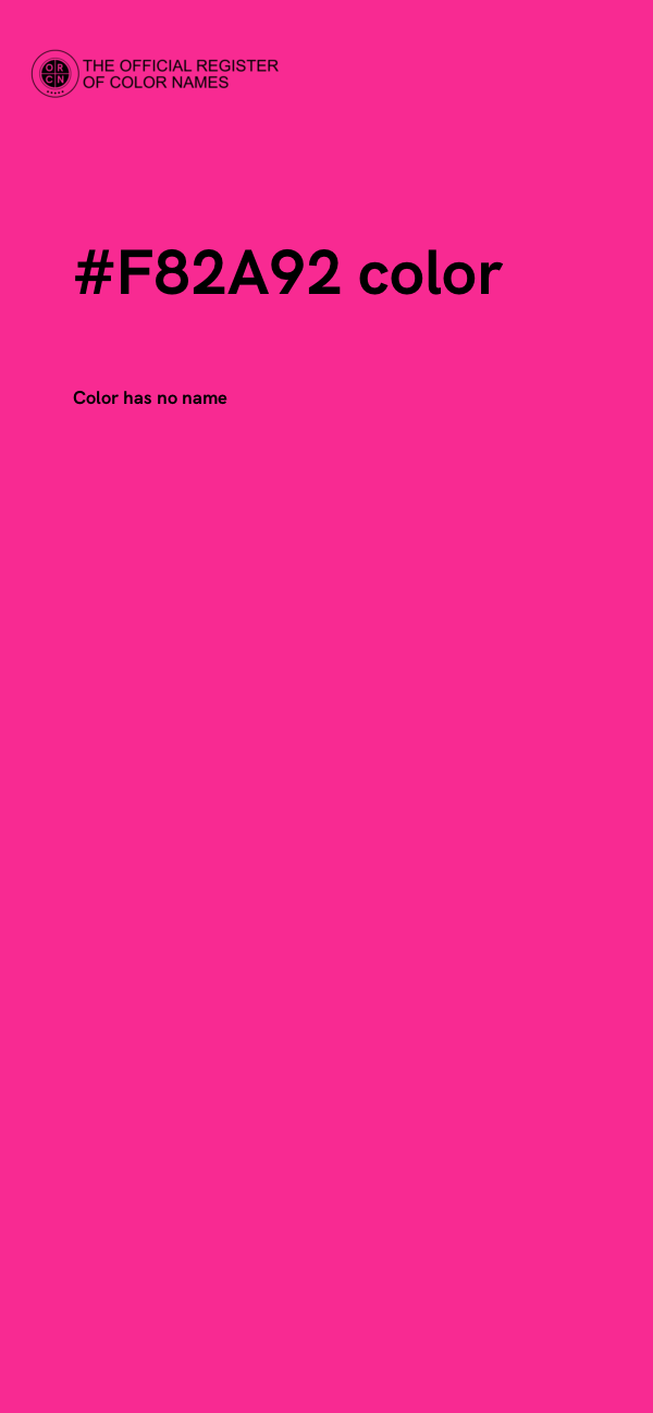 #F82A92 color image