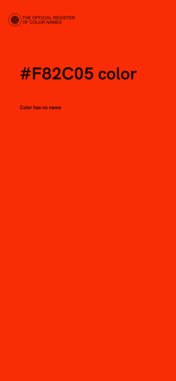 #F82C05 color image