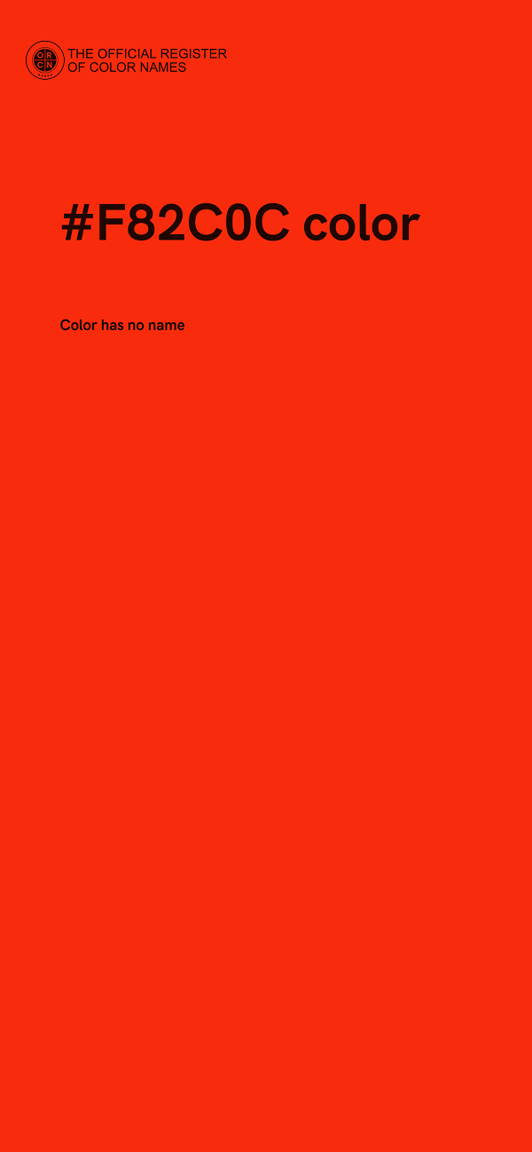 #F82C0C color image
