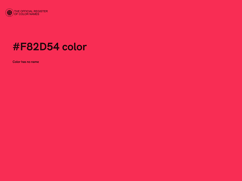 #F82D54 color image