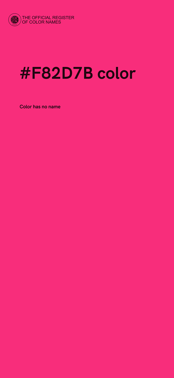 #F82D7B color image