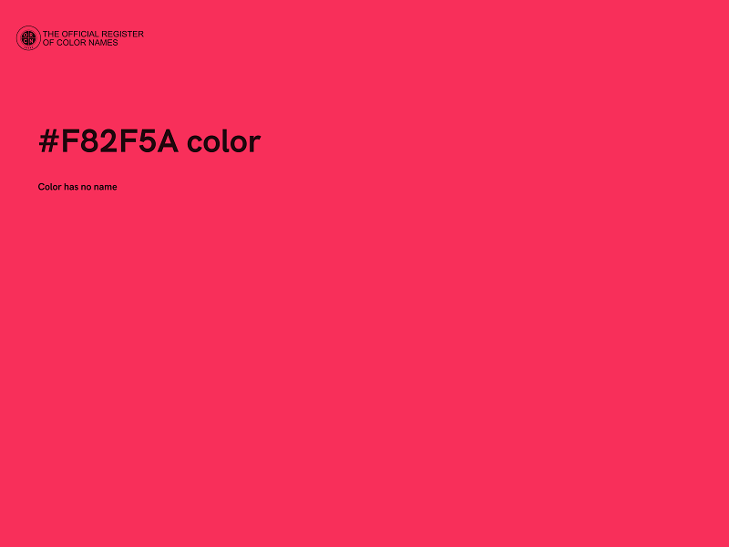 #F82F5A color image