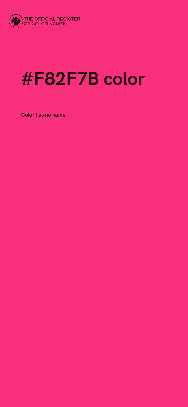 #F82F7B color image