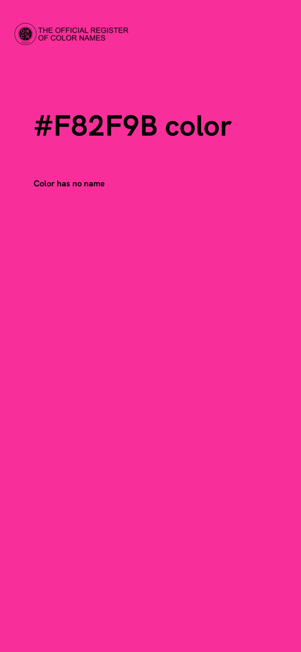 #F82F9B color image