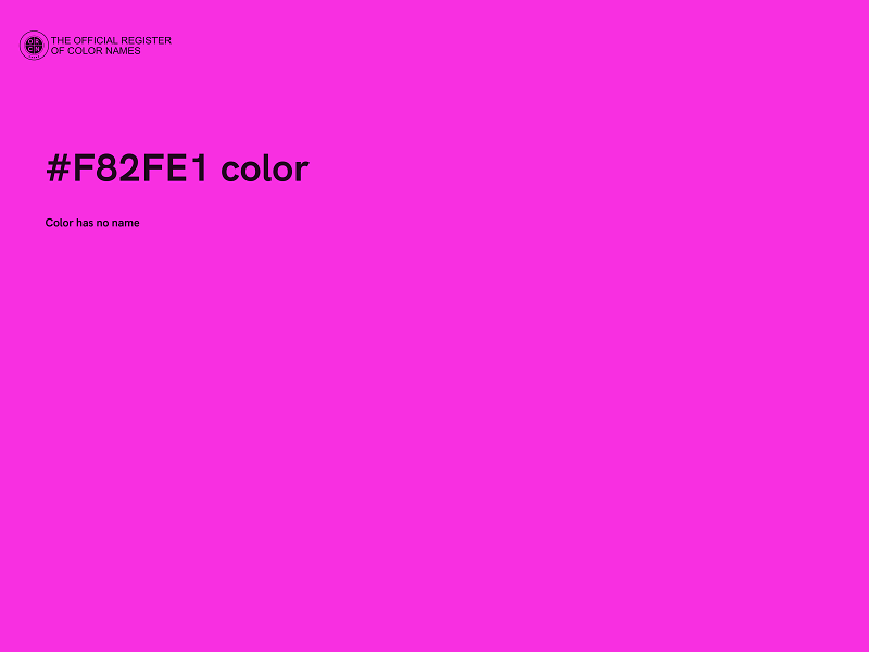 #F82FE1 color image