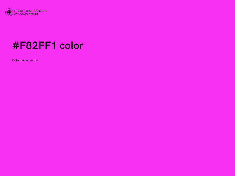 #F82FF1 color image