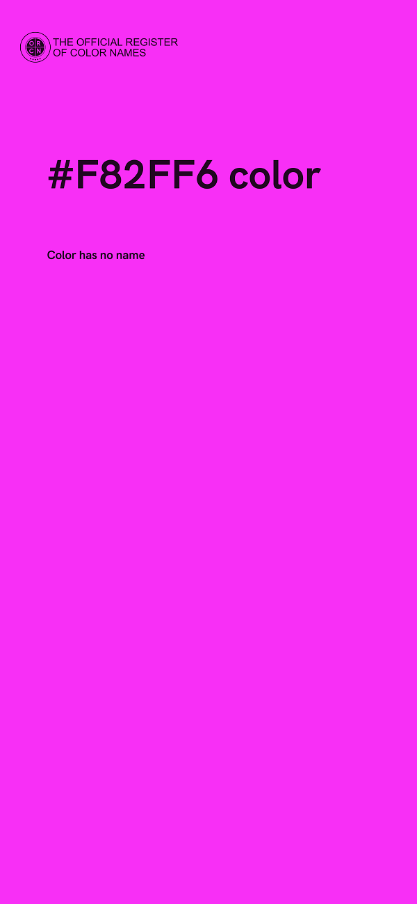 #F82FF6 color image