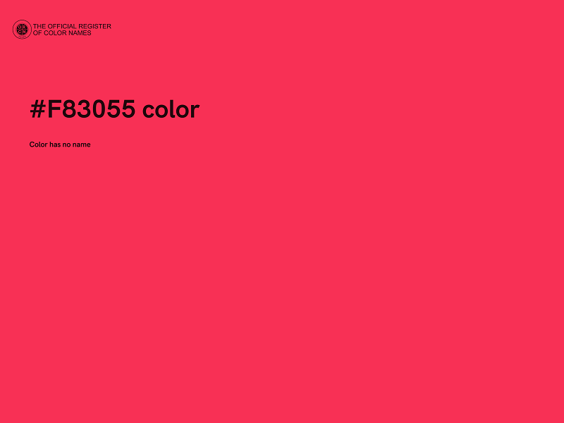 #F83055 color image