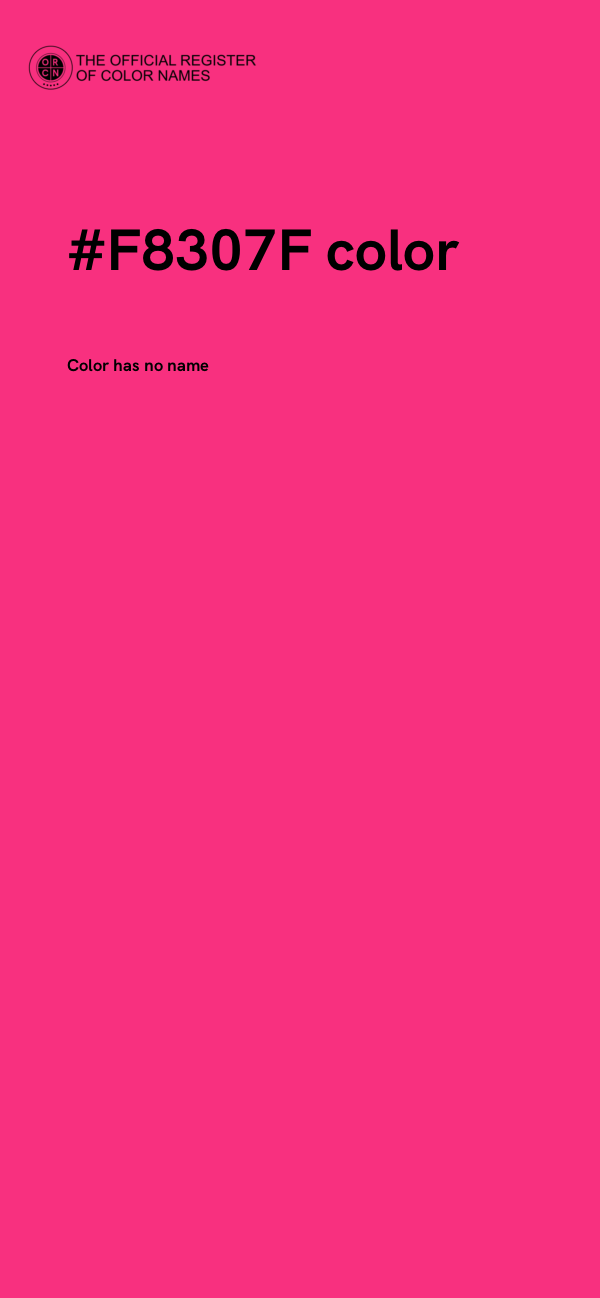 #F8307F color image