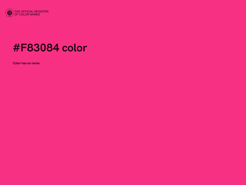 #F83084 color image