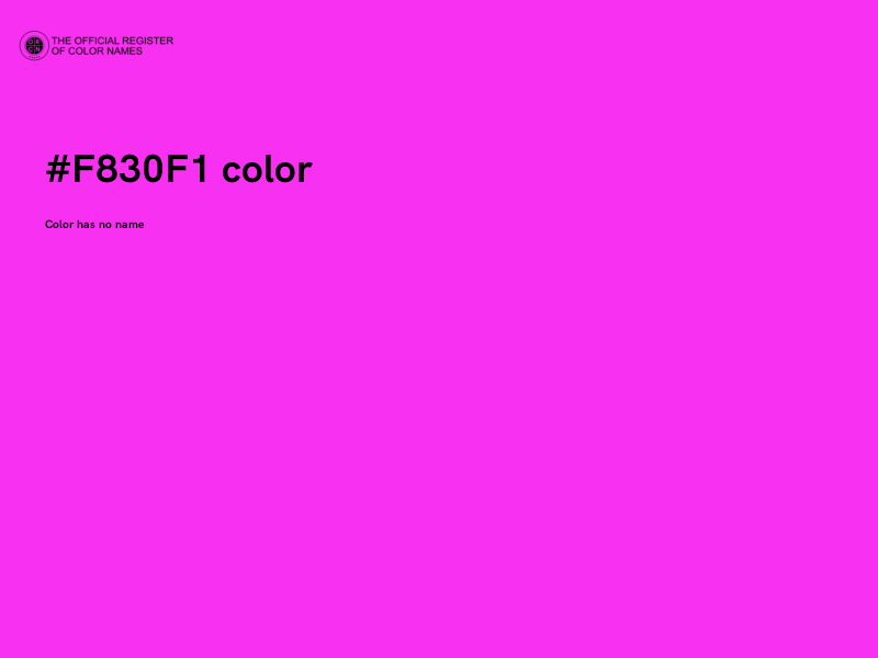 #F830F1 color image