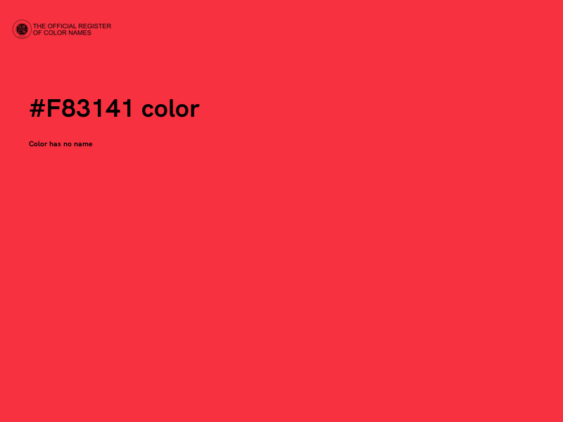 #F83141 color image