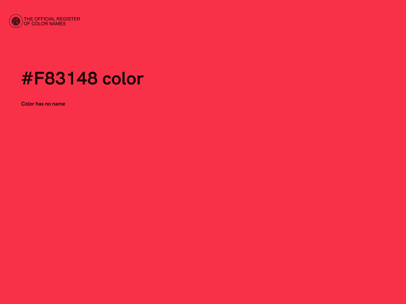 #F83148 color image