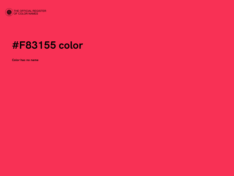 #F83155 color image