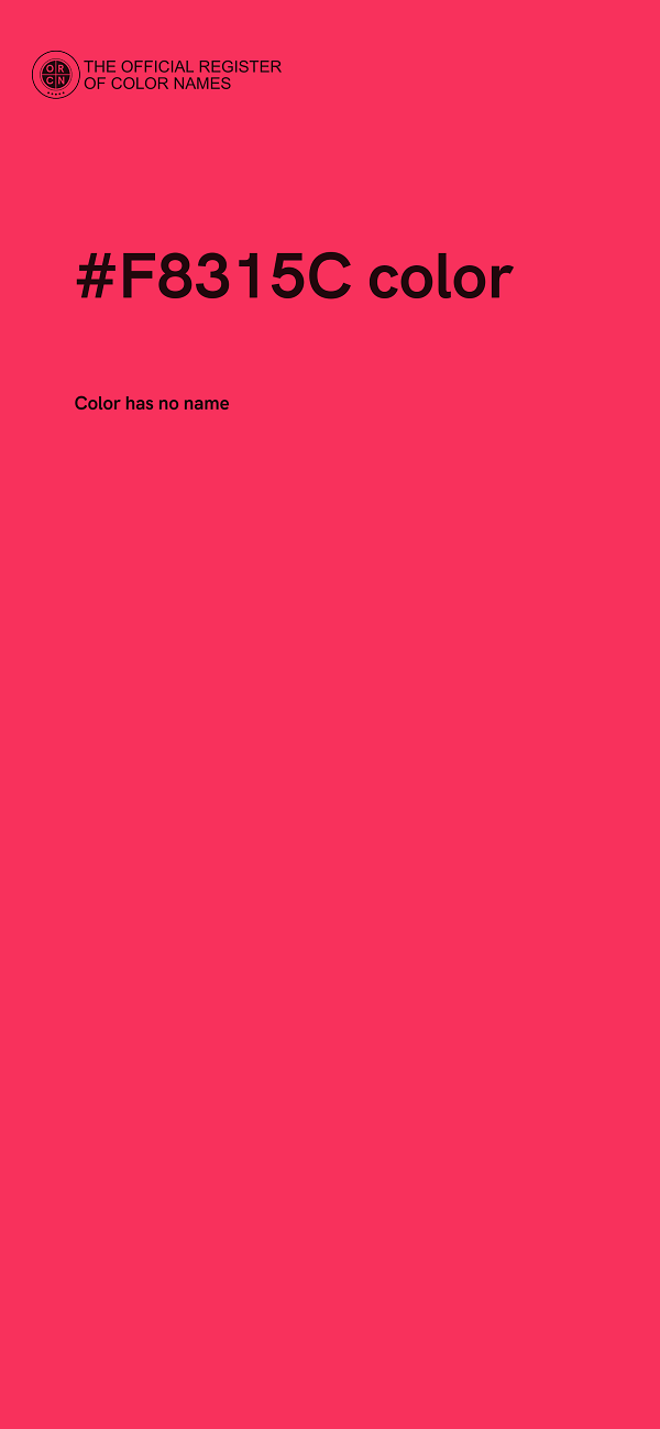 #F8315C color image