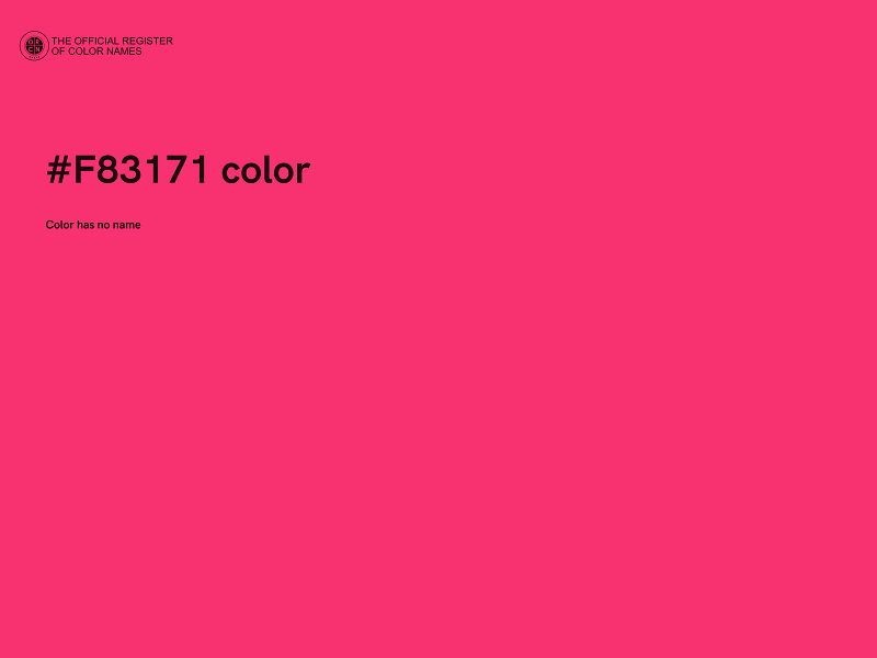 #F83171 color image