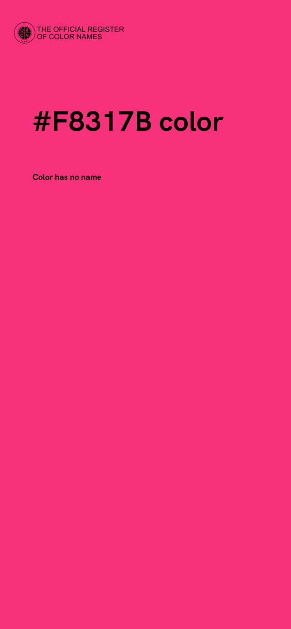 #F8317B color image