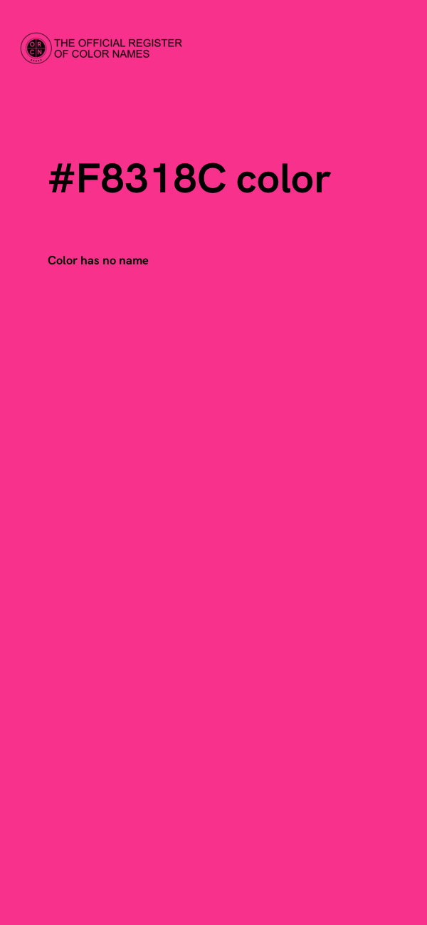 #F8318C color image