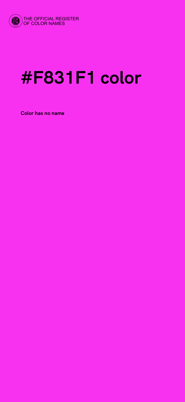 #F831F1 color image